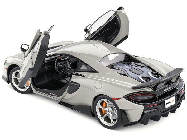 2018 McLaren 600 LT Coupe Blade Silver 1/18 Diecast Model Car by Solido - Image 5