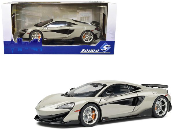 2018 McLaren 600 LT Coupe Blade Silver 1/18 Diecast Model Car by Solido - Image 3