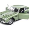 1964 Aston Martin DB5 RHD (Right Hand Drive) Porcelain Green Metallic 1/18 Diecast Model Car by Solido - Image 2
