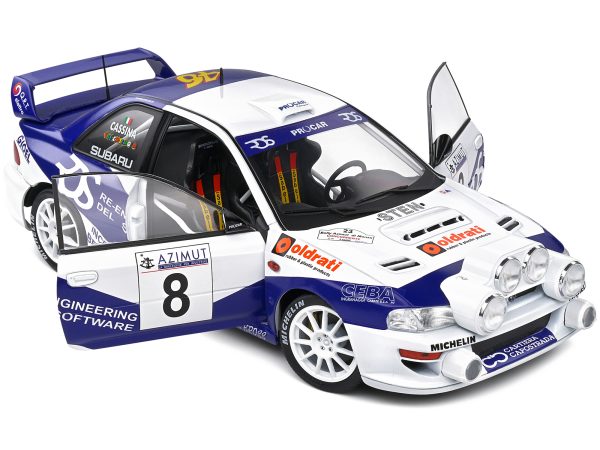 Subaru Impreza S5 WRC99 #8 Valentino Rossi - Carlo Cassina "Rally Azimut Di Monza" (2000) "Competition" Series 1/18 Diecast Model Car by Solido - Image 4