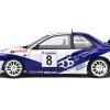 Subaru Impreza S5 WRC99 #8 Valentino Rossi - Carlo Cassina "Rally Azimut Di Monza" (2000) "Competition" Series 1/18 Diecast Model Car by Solido