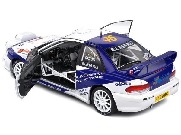 Subaru Impreza S5 WRC99 #8 Valentino Rossi - Carlo Cassina "Rally Azimut Di Monza" (2000) "Competition" Series 1/18 Diecast Model Car by Solido - Image 5