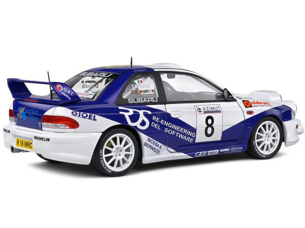 Subaru Impreza S5 WRC99 #8 Valentino Rossi - Carlo Cassina "Rally Azimut Di Monza" (2000) "Competition" Series 1/18 Diecast Model Car by Solido - Image 2