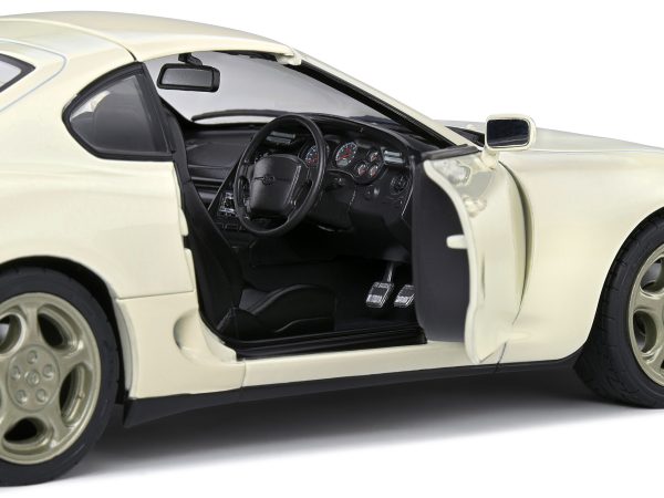 1993 Toyota Supra MK4 Convertible RHD (Right Hand Drive) White 1/18 Diecast Model Car by Solido - Image 5