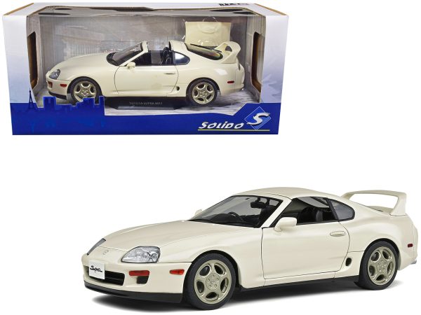 1993 Toyota Supra MK4 Convertible RHD (Right Hand Drive) White 1/18 Diecast Model Car by Solido - Image 4