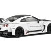2020 Nissan GTR (R35) "LBWK (LibertyWalk Body Kit)" RHD (Right Hand Drive) White with Black Hood and Top 1/43 Diecast Model Car by Solido - Image 2