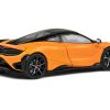 2020 McLaren 765 LT Papaya Spark Orange Metallic and Black 1/43 Diecast Model Car by Solido