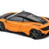 2020 McLaren 765 LT Papaya Spark Orange Metallic and Black 1/43 Diecast Model Car by Solido - Image 2