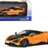 2020 McLaren 765 LT Papaya Spark Orange Metallic and Black 1/43 Diecast Model Car by Solido - Image 5