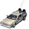 DMC DeLorean Time Machine Stainless Steel "Back to the Future" (1985) Movie 1/18 Diecast Model Car by Sun Star - Image 3