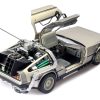 DMC DeLorean Time Machine Stainless Steel "Back to the Future" (1985) Movie 1/18 Diecast Model Car by Sun Star - Image 2