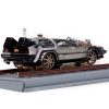 DMC DeLorean Time Machine Stainless Steel "Railroad Version" "Back to the Future: Part III" (1990) Movie 1/18 Diecast Model Car by Sun Star - Image 3