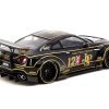 Nissan GT-R R35 Type 2 LB-Works RHD (Right Hand Drive) #12 Black "John Player Special" 1/43 Diecast Model Car by Tarmac Works