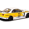 Nissan Skyline LB-ER34 Super Silhouette RHD (Right Hand Drive) #23 "Liberty Walk - LB Performance" White with Graphics "Hobby43" Series 1/43 Diecast Model Car by Tarmac Works - Image 2