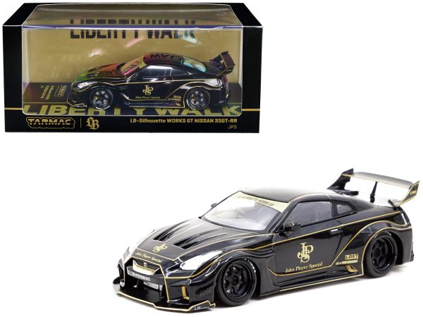 Nissan 35GT-RR LB-Silhouette WORKS GT RHD (Right Hand Drive) Black "John Player Special" 1/43 Diecast Model Car by Tarmac Works - Image 2