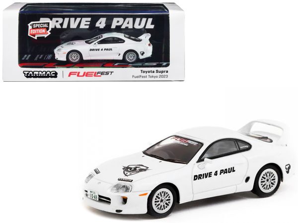 Toyota Supra RHD (Right Hand Drive) White "Drive 4 Paul - FuelFest Tokyo 2023" "Hobby64" Series 1/64 Diecast Model Car by Tarmac Works - Image 2
