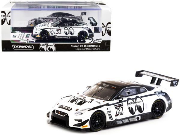 Nissan GT-R Nismo GT3 #727 "Moon Equipped" Legion of Racers (2022) "Hobby64" Series 1/64 Diecast Model Car by Tarmac Works - Image 2