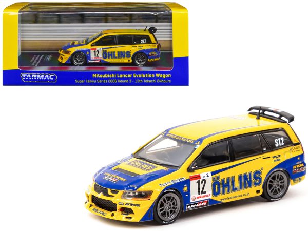 Mitsubishi Lancer Evolution Wagon RHD (Right Hand Drive) #12 "Super Taikyu Series Round 3 13th Tokachi 24 Hours" (2006) "Hobby64" Series 1/64 Diecast Model Car by Tarmac Works - Image 2