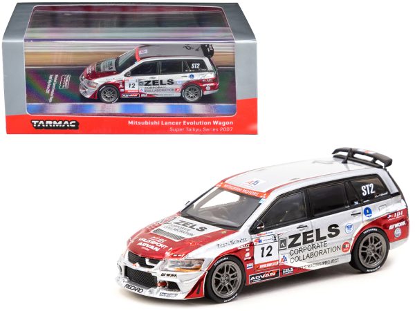 Mitsubishi Lancer Evolution Wagon RHD (Right Hand Drive) #12 Yasushi Kikuchi - Hideki Nishimura "Super Taikyu Series" (2007) "Hobby64" Series 1/64 Diecast Model Car by Tarmac Works - Image 2