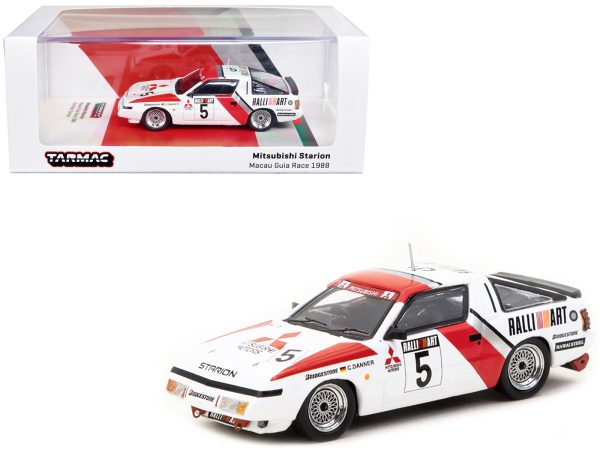 Mitsubishi Starion RHD (Right Hand Drive) #5 Christian Danner "Macau Guia Race" (1988) "Hobby64" Series 1/64 Diecast Model Car by Tarmac Works - Image 2