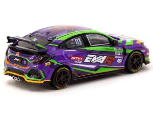 Honda Civic Type R FK8 RHD (Right Hand Drive) #01 "EVA RT TEST TYPE-01" "Hobby64" Series 1/64 Diecast Model Car by Tarmac Works