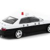 Toyota Vertex Chaser JZX100 RHD (Right Hand Drive) Japanese Police Black and White "Global64" Series 1/64 Diecast Model Car by Tarmac Works