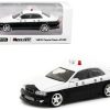 Toyota Vertex Chaser JZX100 RHD (Right Hand Drive) Japanese Police Black and White "Global64" Series 1/64 Diecast Model Car by Tarmac Works - Image 2