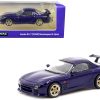 Mazda RX-7 FD3S Mazdaspeed A-Spec RHD (Right Hand Drive) Innocent Blue Mica "Global64" Series 1/64 Diecast Model Car by Tarmac Works - Image 2
