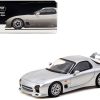 Mazda RX-7 (FD3S) Mazdaspeed A-Spec RHD (Right Hand Drive) Silver Stone Metallic "Global64" Series 1/64 Diecast Model Car by Tarmac Works - Image 3