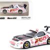 Vertex RX-7 FD3S White with Graphics RHD (Right Hand Drive) "A'Pex D1 Project" "Global64" Series 1/64 Diecast Model Car by Tarmac Works - Image 2