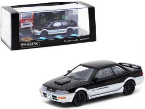 Toyota Corolla Levin AE92 Black and Silver 1/64 Diecast Model Car by Tarmac Works