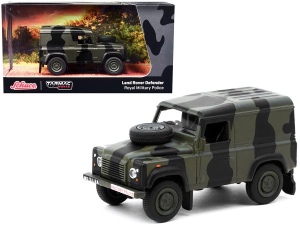 Land Rover Defender "Royal Military Police" Green Camouflage "Collab64" Series 1/64 Diecast Model Car by Schuco & Tarmac Works - Image 2
