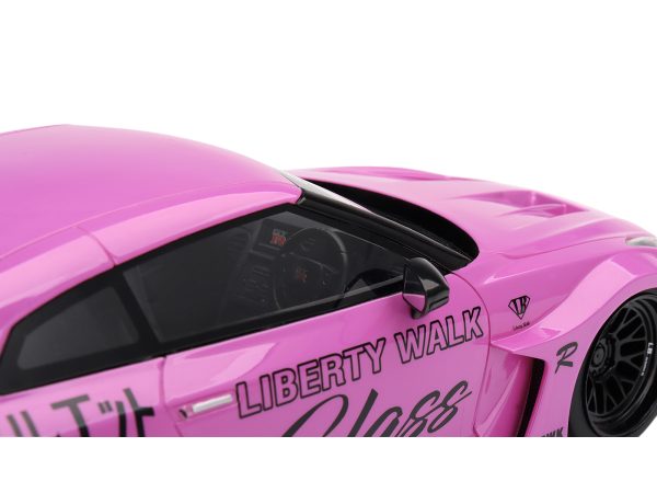 Nissan 35GT-RR Ver. 1 LB-Silhouette Works GT RHD (Right Hand Drive) "Class" Pink with Graphics 1/18 Model Car by Top Speed - Image 3