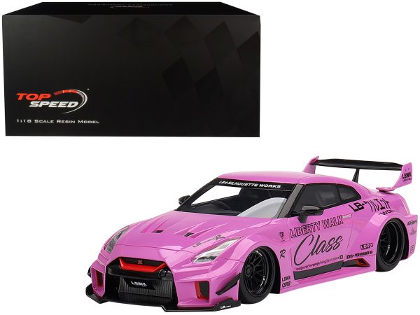 Nissan 35GT-RR Ver. 1 LB-Silhouette Works GT RHD (Right Hand Drive) "Class" Pink with Graphics 1/18 Model Car by Top Speed - Image 4