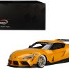 Toyota Pandem GR Supra V1.0 Yellow with Graphics 1/18 Model Car by Top Speed - Image 4