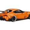 Toyota Pandem GR Supra V1.0 Orange with Black Hood 1/18 Model Car by Top Speed - Image 2