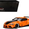 Toyota Pandem GR Supra V1.0 Orange with Black Hood 1/18 Model Car by Top Speed - Image 3