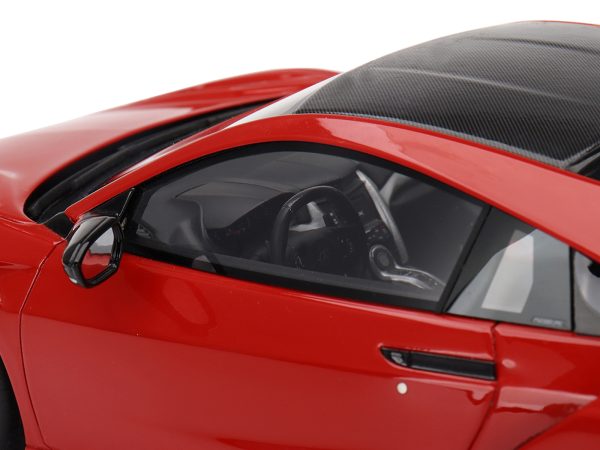 2022 Acura NSX Type S Curva Red with Carbon Top 1/18 Model Car by Top Speed - Image 3