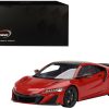 2022 Acura NSX Type S Curva Red with Carbon Top 1/18 Model Car by Top Speed - Image 2
