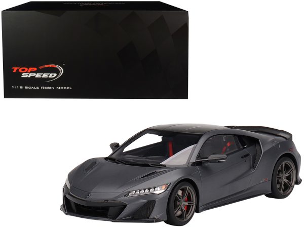 Acura NSX Type S Gotham Matt Gray 1/18 Model Car by Top Speed - Image 4