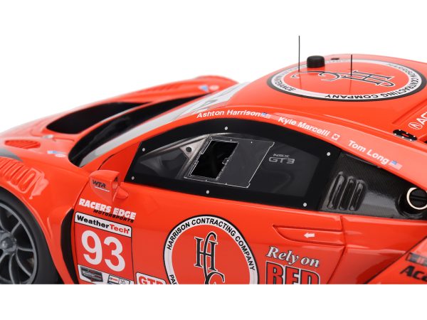 Acura NSX GT3 EVO22 #93 Ashton Harrison - Kyle Marcelli - Tom Long "WTR Racers Edge Motorsports" 12 Hours of Sebring (2022) 1/18 Model Car by Top Speed - Image 4
