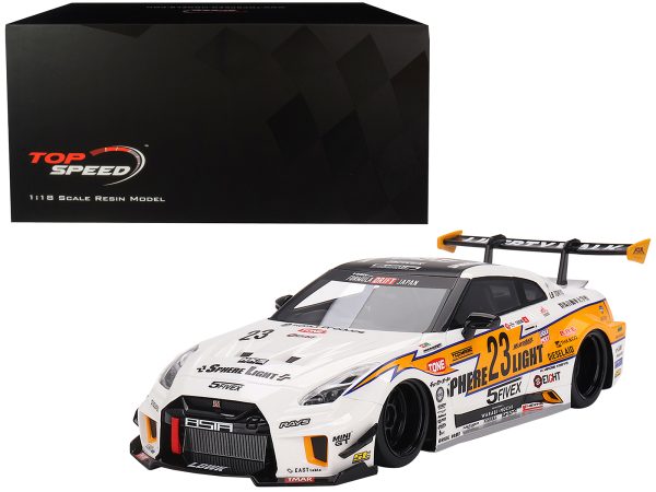 Nissan LB-Silhouette WORKS GT 35GT-RR Ver.2 RHD (Right Hand Drive) #23 Tetsuya Hibino "LB Racing - Formula Drift" (2022) 1/18 Model Car by Top Speed - Image 4