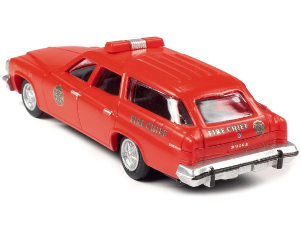 1974 Buick Estate Station Wagon Red "Fire Chief" 1/87 (HO) Scale Model by Classic Metal Works - Image 2