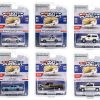 "Hot Pursuit" Set of 6 Police Cars Series 44 1/64 Diecast Model Cars by Greenlight - Image 2