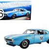 1967 Chevrolet Camaro Z/28 Trans Am #56 "Dana Chevrolet Southgate" Light Blue with White Stripes and Graphics Limited Edition to 600 pieces Worldwide "ACME Exclusive" Series 1/18 Diecast Model Car by GMP - Image 3
