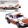 Datsun 240Z White with Stripes "Eneos" SEMA (2018) 1/64 Diecast Model Car by Inno Models