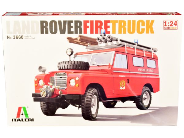 Skill 3 Model Kit Land Rover Fire Truck 1/24 Scale Model by Italeri - Image 3