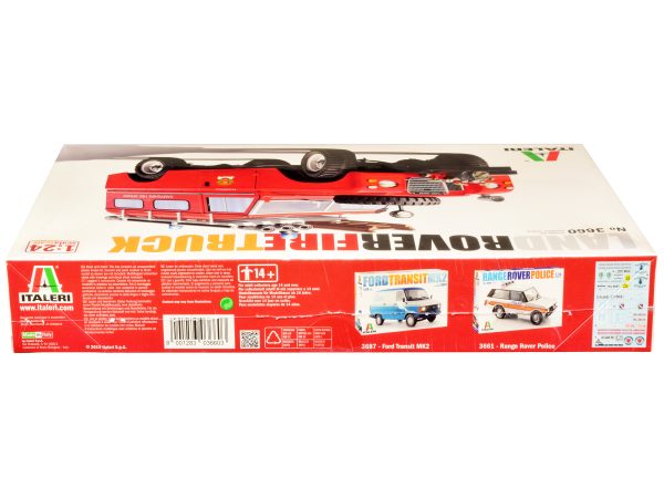 Skill 3 Model Kit Land Rover Fire Truck 1/24 Scale Model by Italeri - Image 4