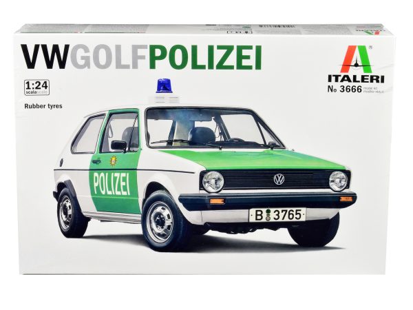 Skill 3 Model Kit 1978 Volkswagen Golf "Berlin Polizei (Police) Department" 1/24 Scale Model by Italeri - Image 4