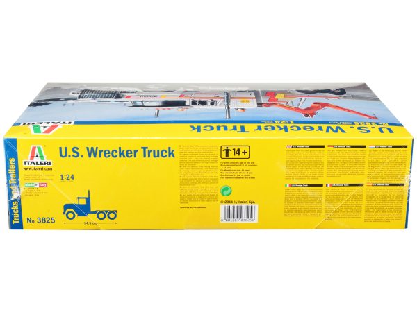 Skill 4 Model Kit U.S. Wrecker Tow Truck 1/24 Scale Model by Italeri - Image 2